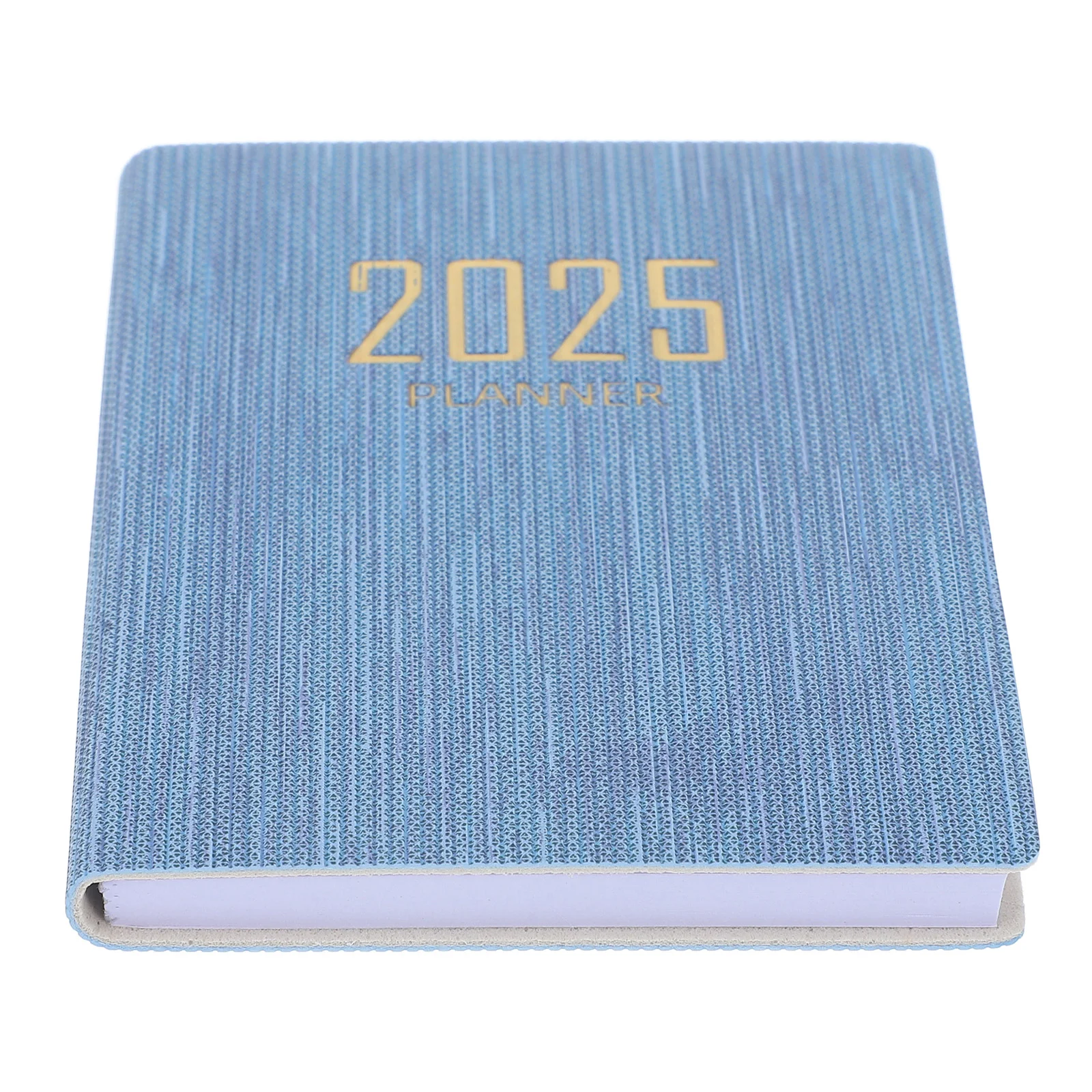 2025 Notebook Mini Binder Schedule Portable Monthly Planner Agenda PU Loose Leaf Refill Blank/Line/Grid Journal Notebook