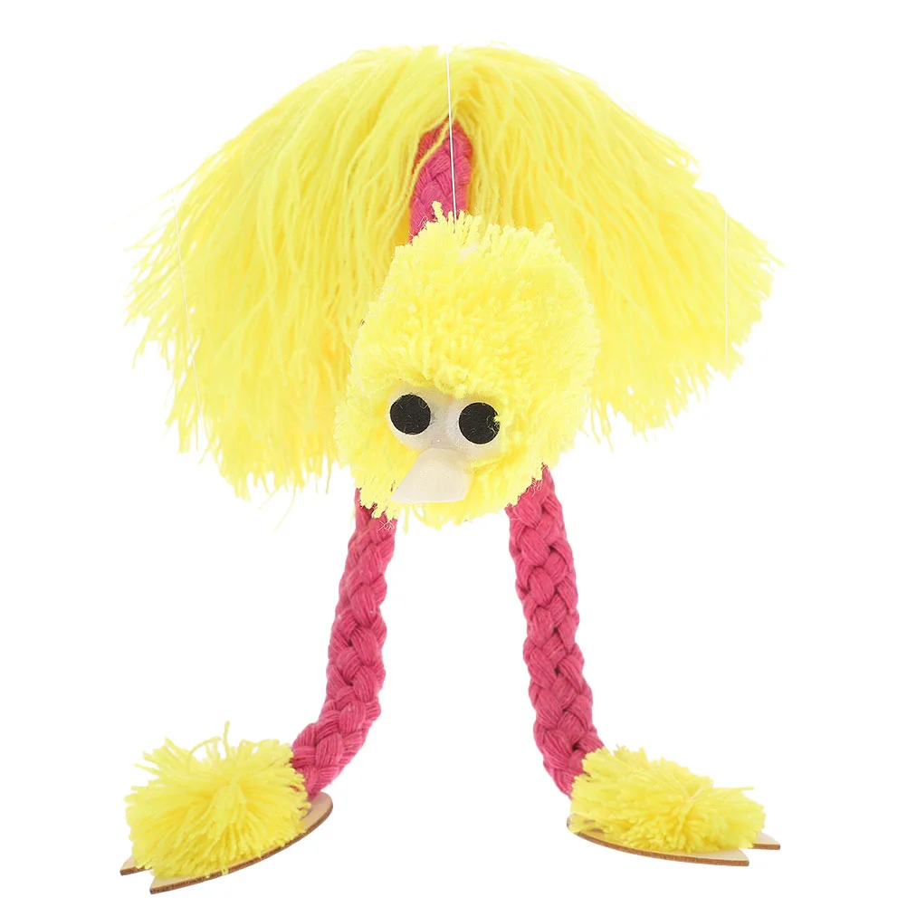 Ostrich Marionette Animals Puppet Plush Marionettes Baby Toy Kids Playthings Children's Toys Puppets for Puzzle