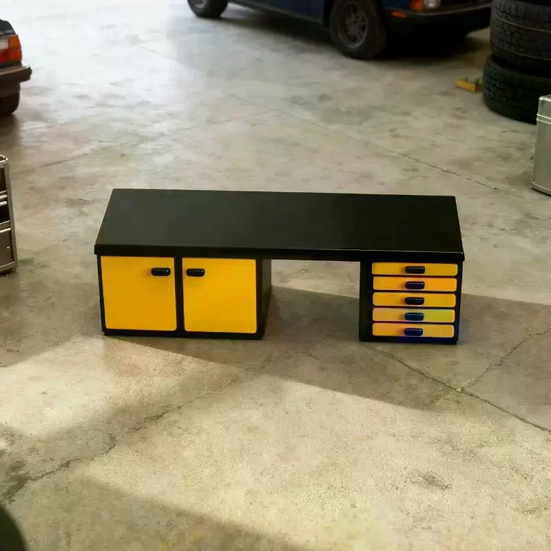 Scale Mini Workbench Model Dollhouse Diorama Furniture Ornament For Micro Car Scene Layout Micro Landscape Decoration 1/64