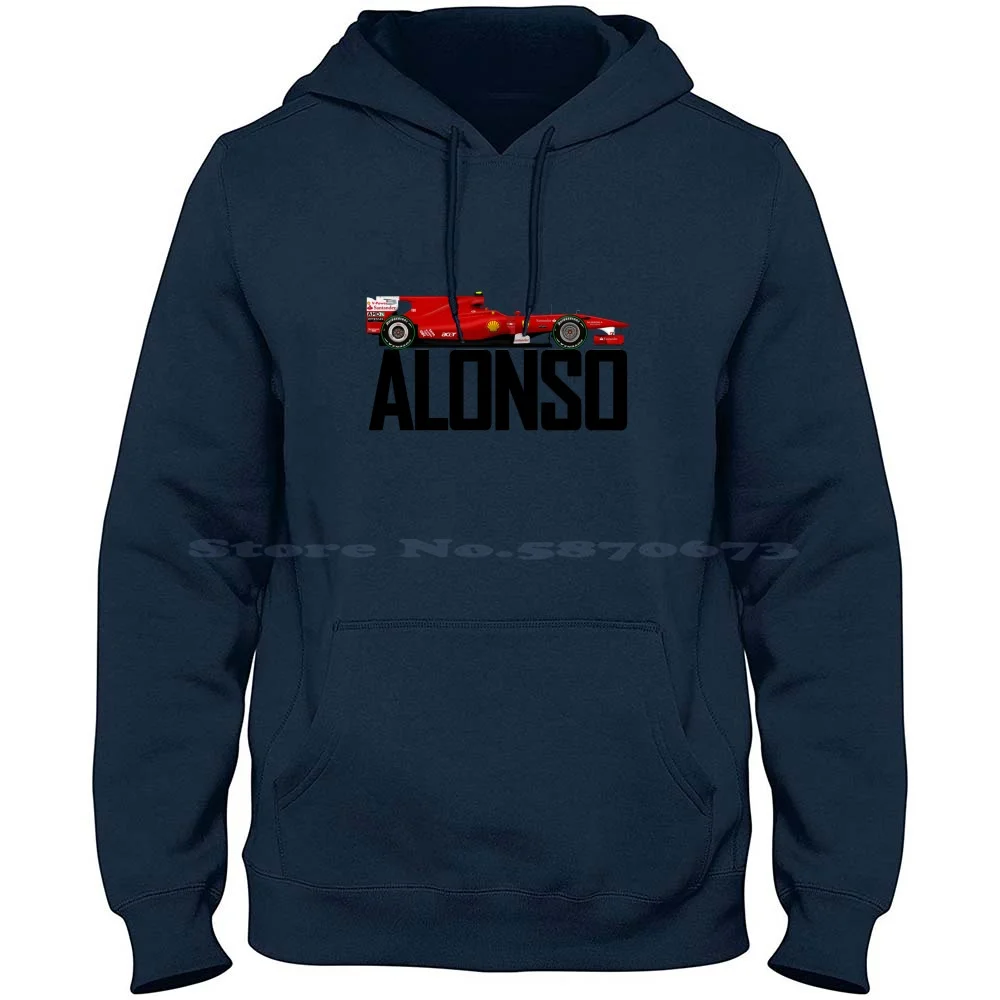 - Fernando Alonso-2010 100% Cotton Hoodie Motor Racing Auto Grand Prix Fernando Alonso