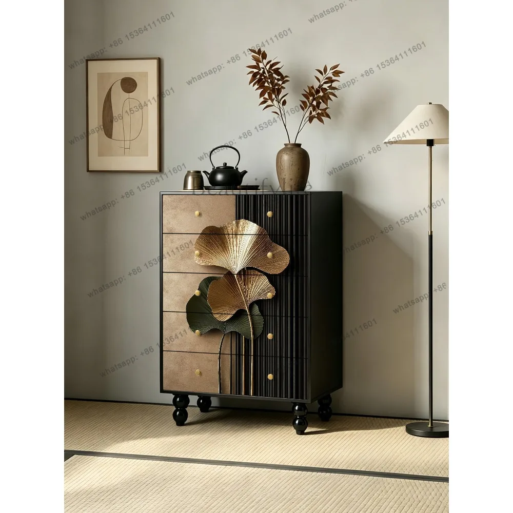 FG French light luxury door cabinet facing the door, living room against the wall storage decorative cabinet