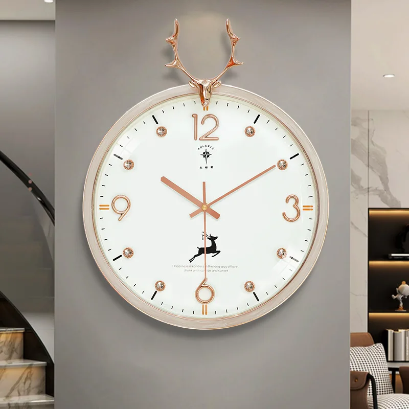 

Light Luxury Decorative Clock, Silent Movement Clock, Baked Lacquer Hands Wall Clock, ABS Unibody Wall Clock