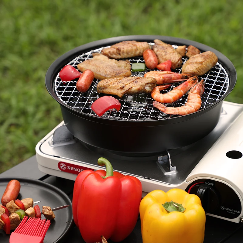 304 Stainless Steel round BBQ Grill Mesh Home Roast Nets Bacon  Tool Iron  barbecue accessories non-stick  Mat Grid