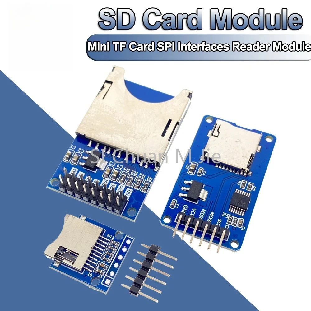 Micro SD Card Mini TF Card Reader Module SPI interfaces with level converter chip 5V/3.3V For Arduino DIY KIT