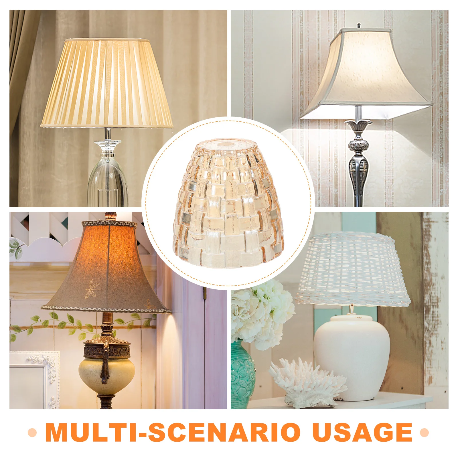 

Glass Lampshade For Aroma Holder Retro Desktop Lamp Shade, Small Table Lamp Cover, Home Office Indoor Decor, Glass