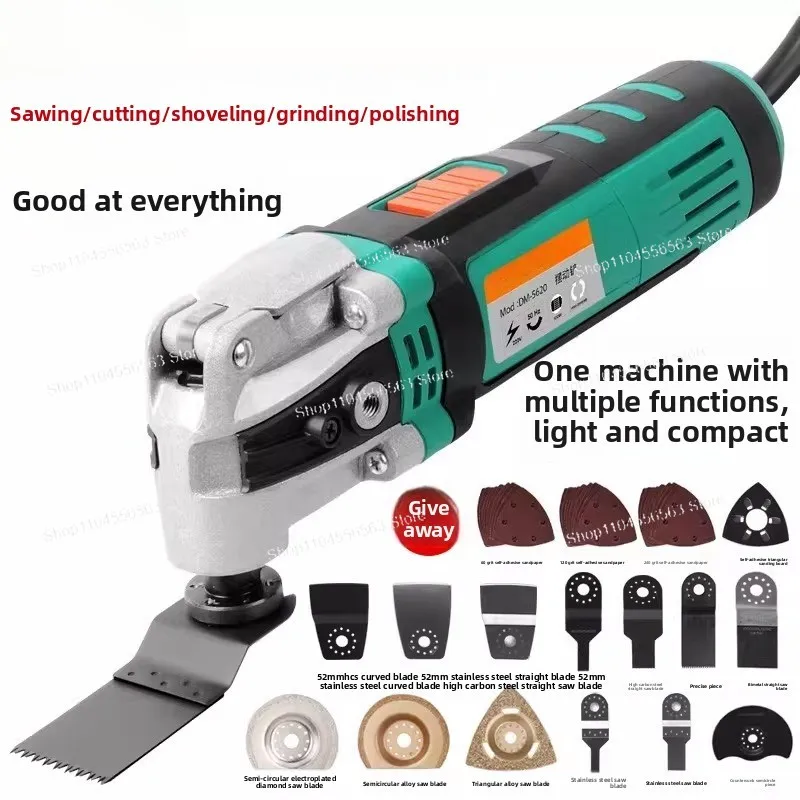 Cordless Multifunctional Oscillating Multi-Tool Lithium Battery for Woodworking Trimming Cutting Grinding and Sanding