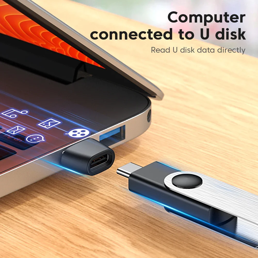 AUFU USB C 타입 OTG 어댑터, USB C 수-USB 암 변환기, 맥북 에어 프로, 샤오미, 삼성 USBC OTG 커넥터, 1 개, 3 개, 5 개