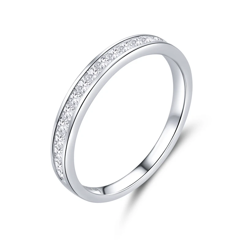 Women's 925 Silver Heart Zircon Wedding Ring