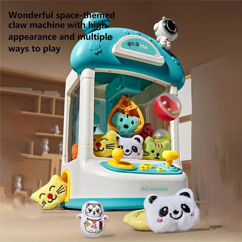 Claw Machine Toys For Kids Automatic Mini Doll Machines Children Coin Operated Play Arcade Game Interactive Toys Birthday Gifts