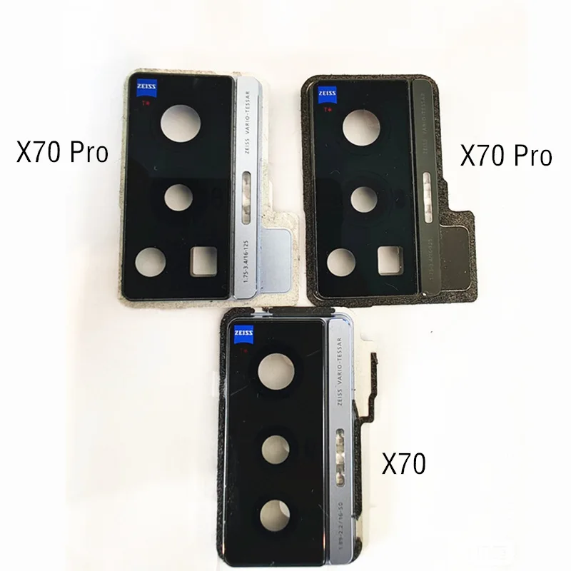 

For VIVO X70 Pro + Rear Camera Lens Glass With Frame Bezel Holder X70 Pro PLUS Back Camera Lens Glass Replacement