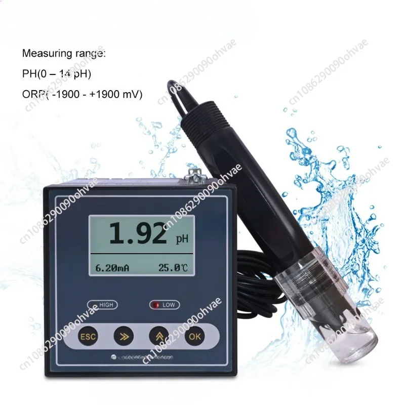 Industrial pH acidity meter Redox measuring instrument Environmental sewage detector