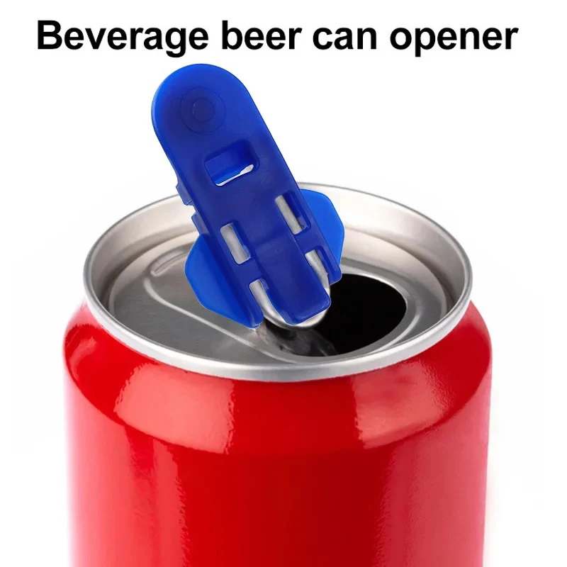 10Piece Portable Bottle Opener Plastic seal  Dust-Proof Handheld Soda Can Beer Beverage Opener Multiple Colors Kitchen Tool