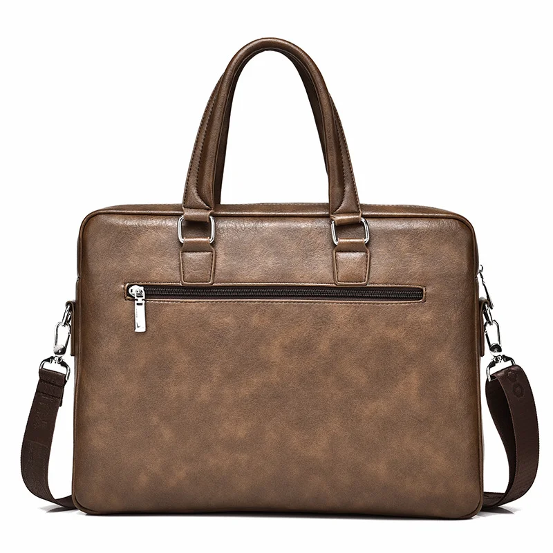 Sac à main en cuir PU pour hommes d'affaires, sac à bombes vintage, sac messager multifonctions, sac pour ordinateur portable de grande capacité, lancé masculin