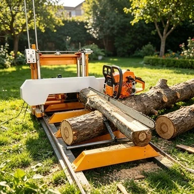 Portable Horizontal Wood Sawmill Band Saw Machine For Cutting Logs For Woodworking Construction Farm Retail And Home Use