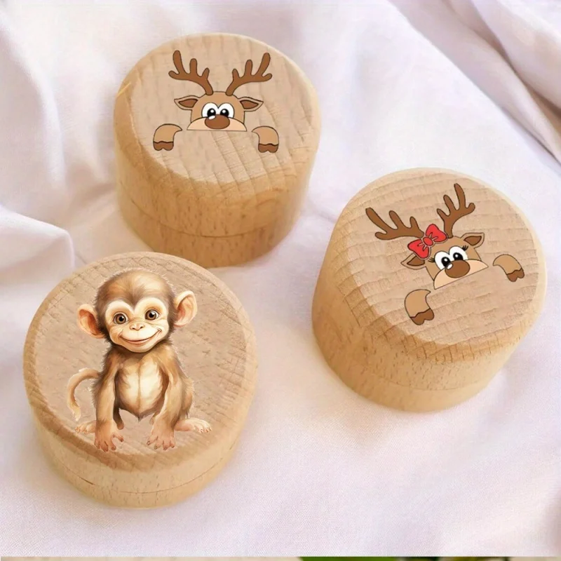Tooth Fairy Box, Baby's First Hair Keepsake Box, Wooden Fetal Hair Collection Box Cute Hair Keepsake Box Baby Keepsake Box