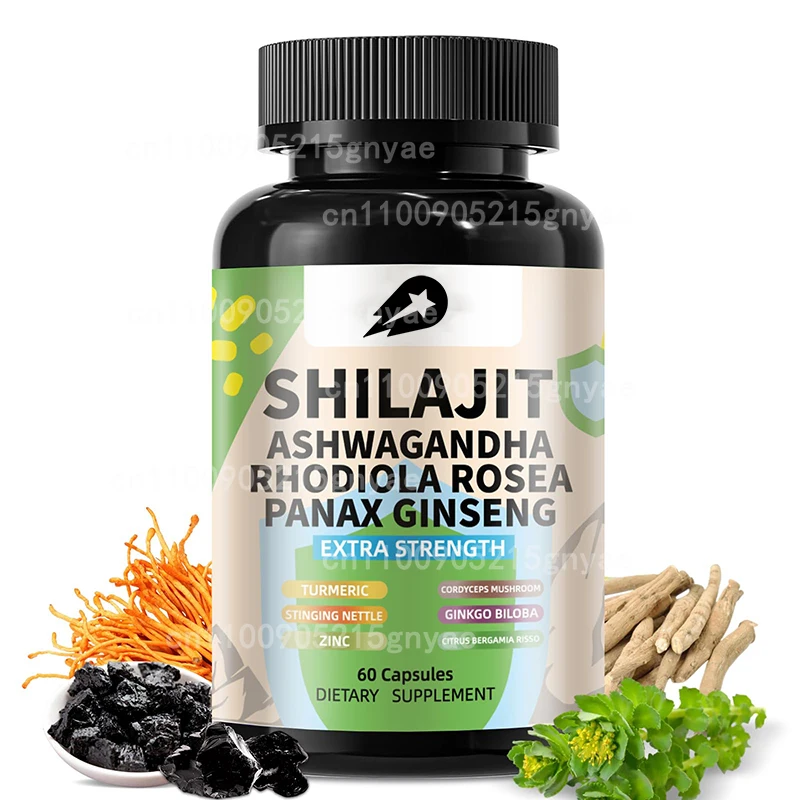

Ashwagandha Shilajit Maca Tablets Male Enhancing Supplement Reproductive Health Natural Energizer Immunity,E-rection Capsules