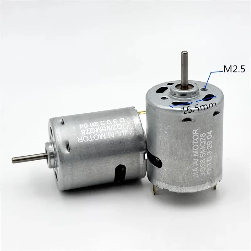 

1pcs RS-365SH-2175 Small 365 Motor DC 12V 18V 24V 25500RPM High Speed Carbon Brush Micro Electric Motor DIY Hair Drier Toy Model
