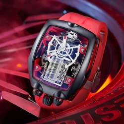 Feice Super Running Concept Fashion Watch for Men Full Automatic Mechanical Watches Luminous Waterproof 2023 New Skeleton -FM666