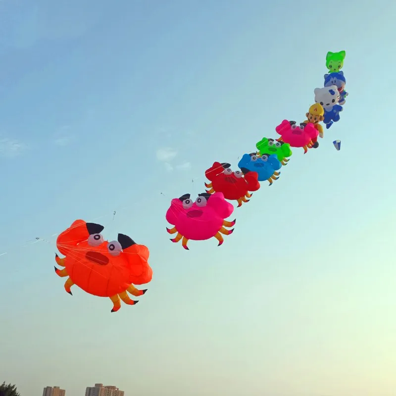 Pendentif cerfs-volants souples, spectacle volant, cerfs-volants, crabe, cerf-volant gonflable, grand cerf-volant, jouet d'extérieur, cerf-volant géant pour voler, drachen