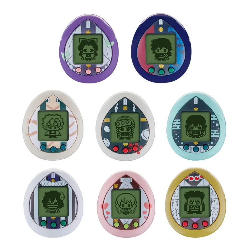 Nuovo arrivo Bandai Demon Slayer Tamagotchi Egg Machine Model Toys Kimetsu Retro Vintage Game Console Kid Toy Play regali di compleanno