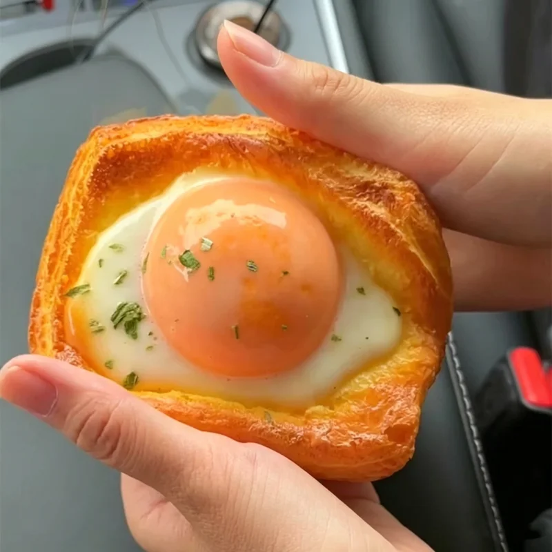 Realistic Scented Fried Bread Cake Squishy Fidget Toy Slow Rising Smooth Touch Stress Anxiety Relief Decompression Squeeze Toy