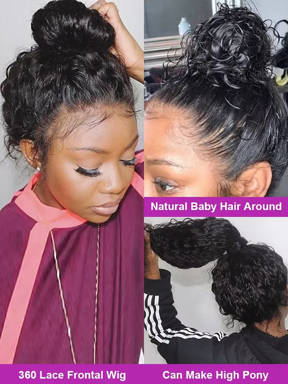 40 46-дюймовые глубокие волны 13x6 HD Прозрачные кружевные фронтальные парики из натуральных волос 13x4 Кружевные фронтальные парики 220% Плотность Вьющиеся парики для женщин