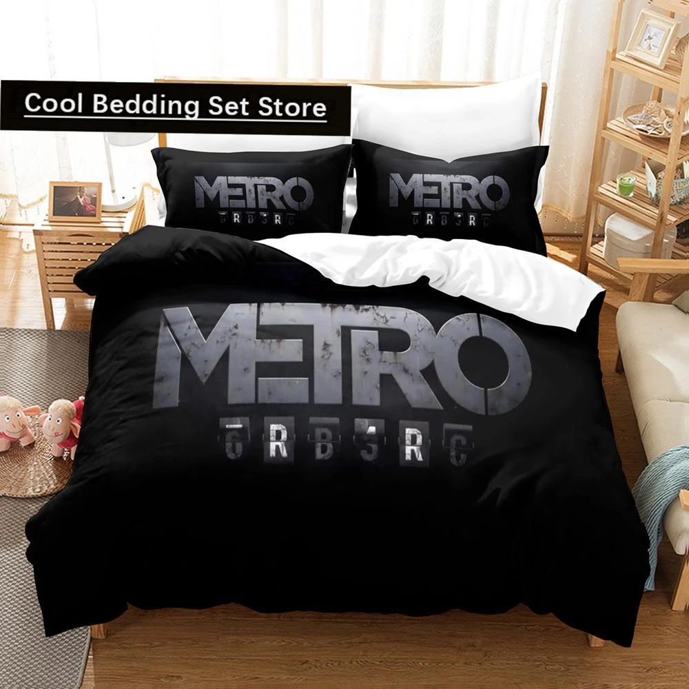 

Metro exodus Bedding Set Single Twin Full Queen King Size Bed Set Aldult Kid Bedroom Duvetcover Sets 3D Print Game bed sheet set