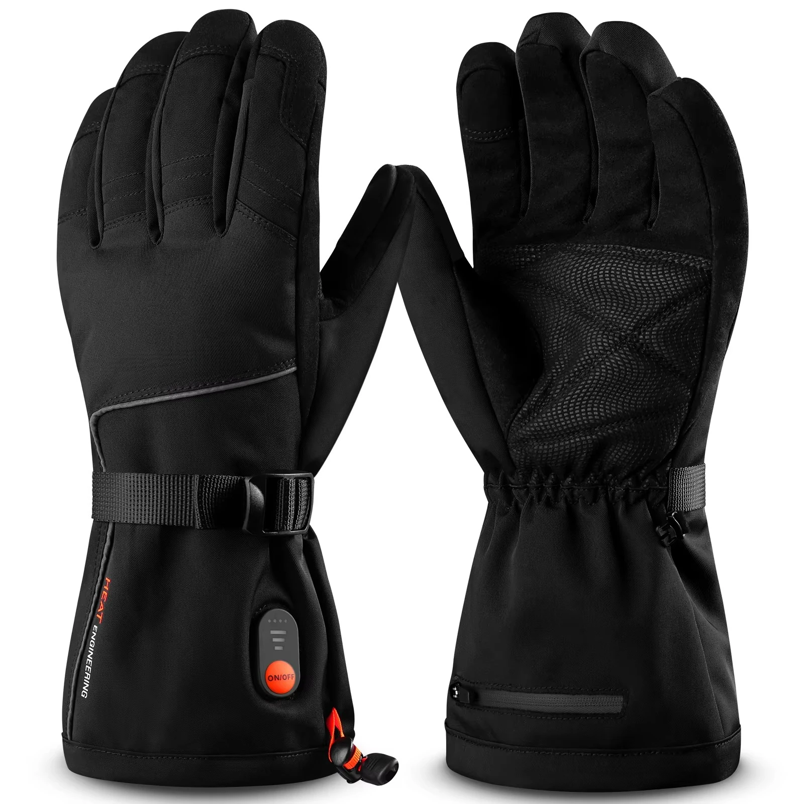 Factory Winter Electric Heated Ski Gloves Waterproof Li-ion 7.4V 6000mah Battery Hand Warmer for Skiing and Motorcycle Use