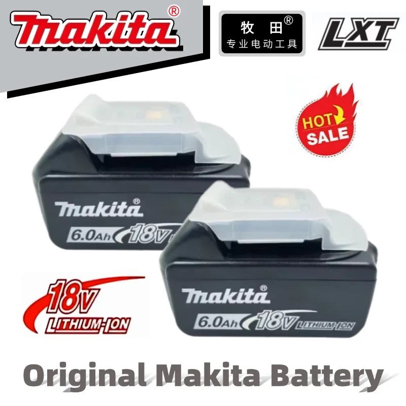 

Makita Original Battery 18V Power Tool 6000mAh Rechargeable Battery For Makita full range of 18V Power Tool Replacement Battery