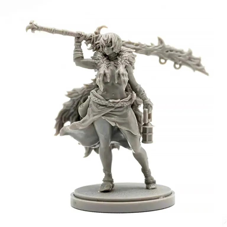 

38mm Beauty Soldier Resin model white mold self assembling and coloring A-2303
