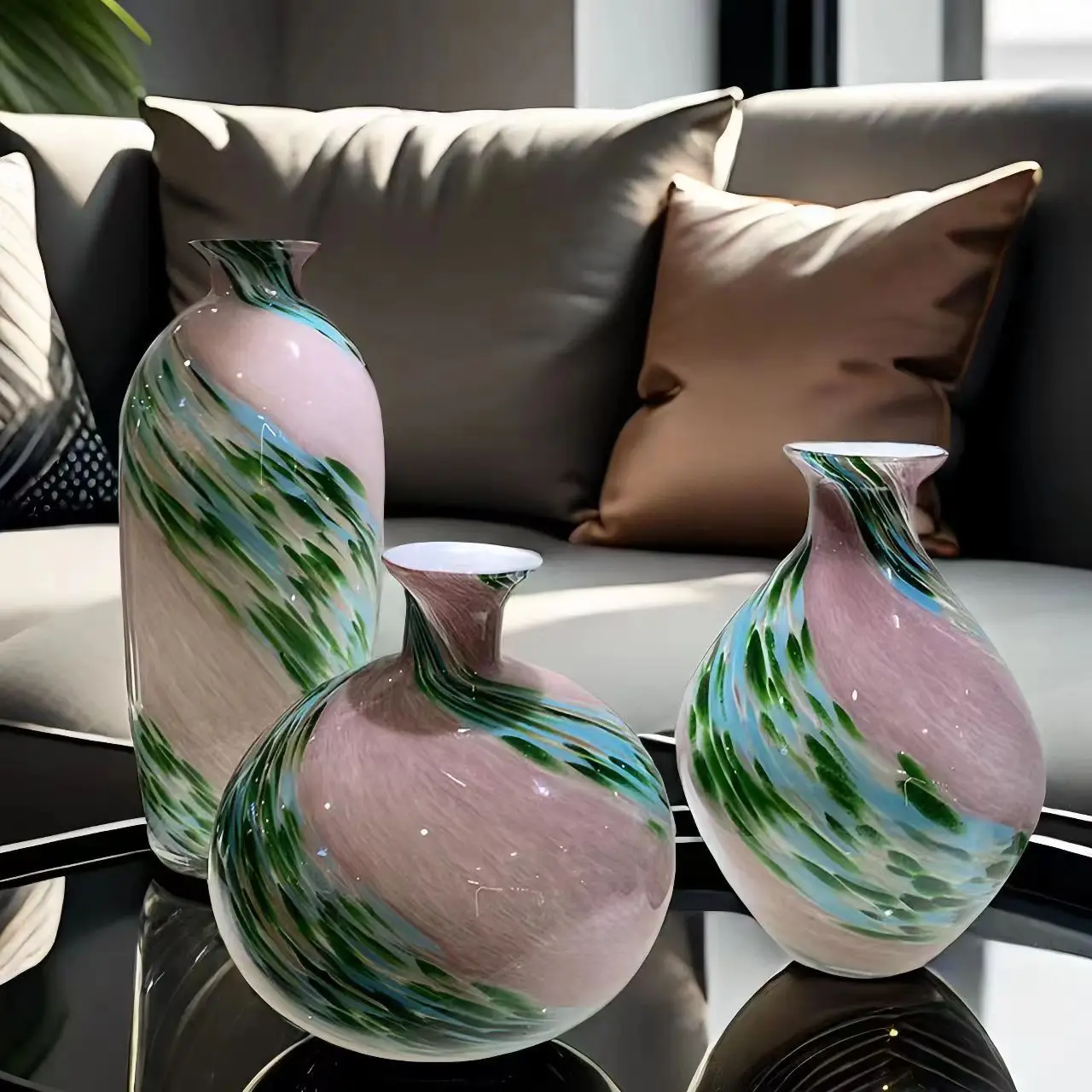 

Modern creative heavy glazed vase homestay decoration home living room bedroom countertop ornament