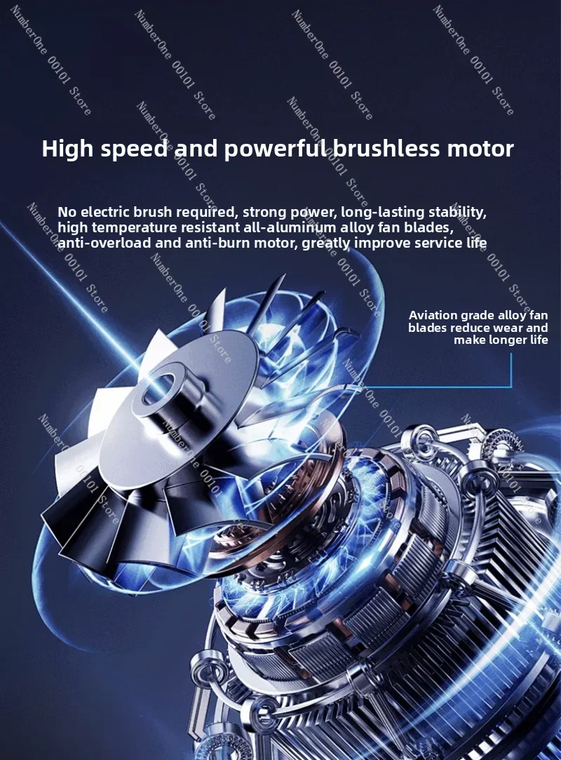 130,000 Turbo Fan with LED Light