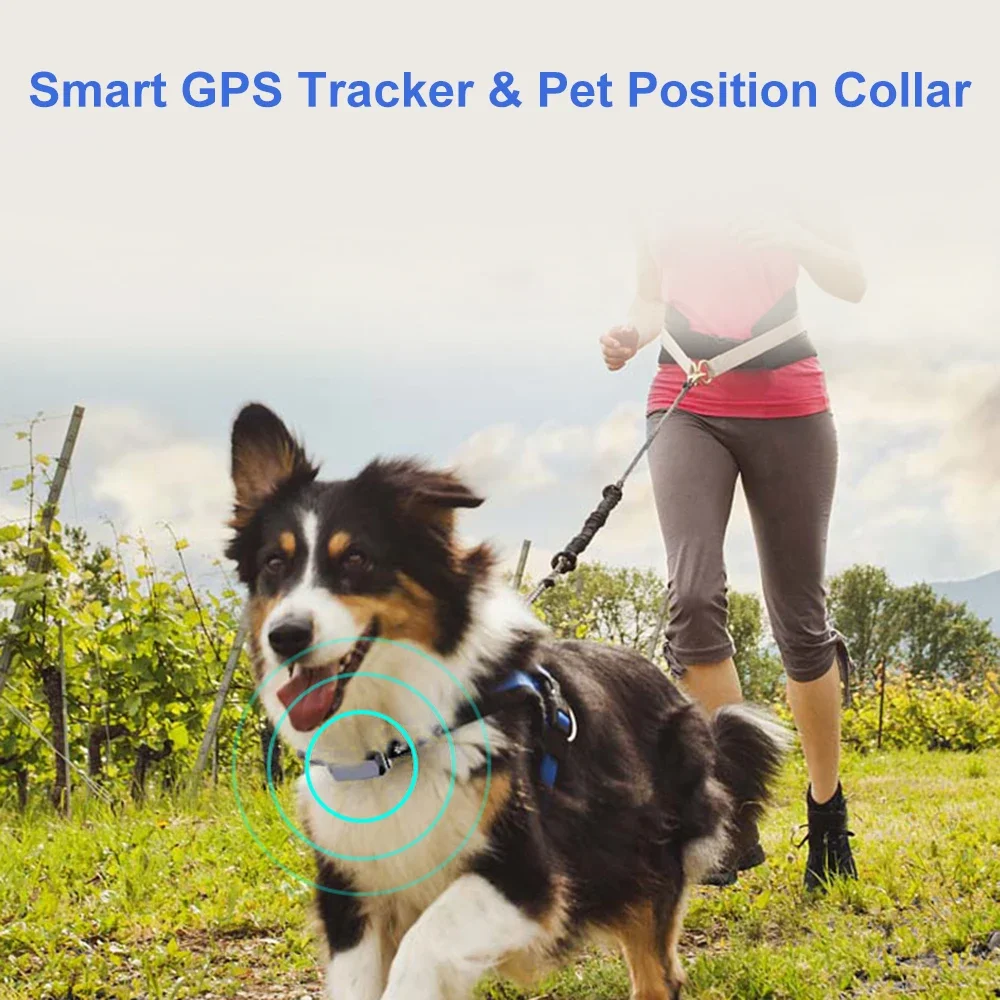 2025 Smart GPS Tracker GSM Pet Position Collar IP67 Positioning Mode Geo-Fence SOS Realtime Tracker Anti-Lost Tracking Alarm