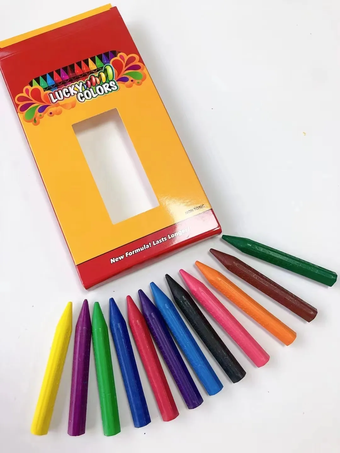 12Colors Wax Crayon Do not Dirty Hands Washable Crayons Drawing Painting Crayon Sticks Colored Wax Crayons Art Supply