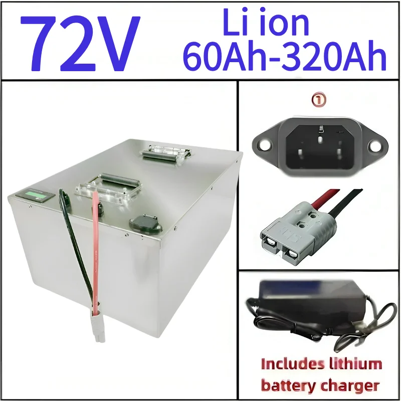 

72V150Ah литиевая батарея 60Ah 100Ah 120Ah 180Ah 200Ah 280Ah 300Ah литий-ионная батарея для 7KW 14KW скутер, мотоцикл, трехколесный велосипед, гибриды