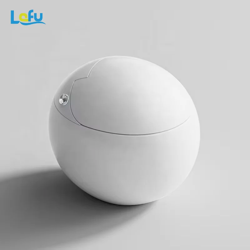 

Hot Sale Smart Egg Shape Elongated Toilet With Remote Control Seat Heating Floor Mounted Round Bowl Featuring S-Trap & P-Trap