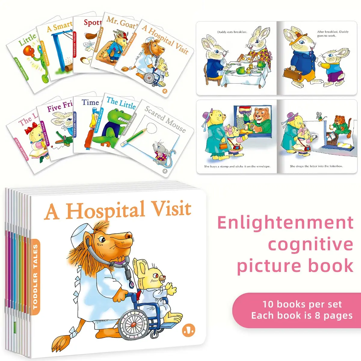 

English children's enlightenment cognitive picture book set helps children's basic cognition and language development