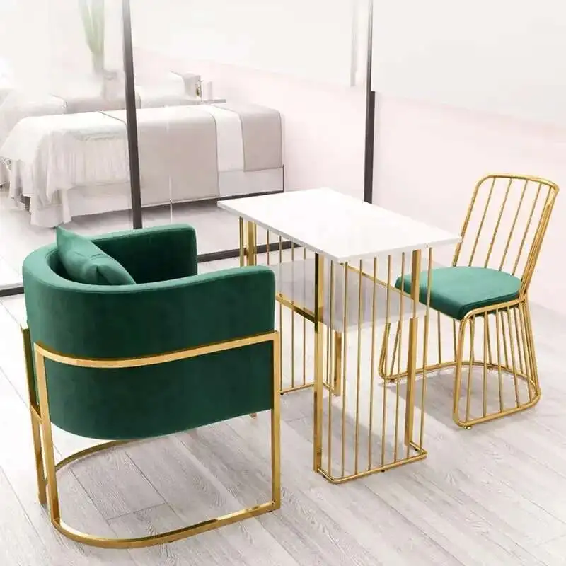 

Nordic Single and Double Nail Tables Beauty Salon Small Professional Manicure Tables Simple Double Manicure Table and Chair Set