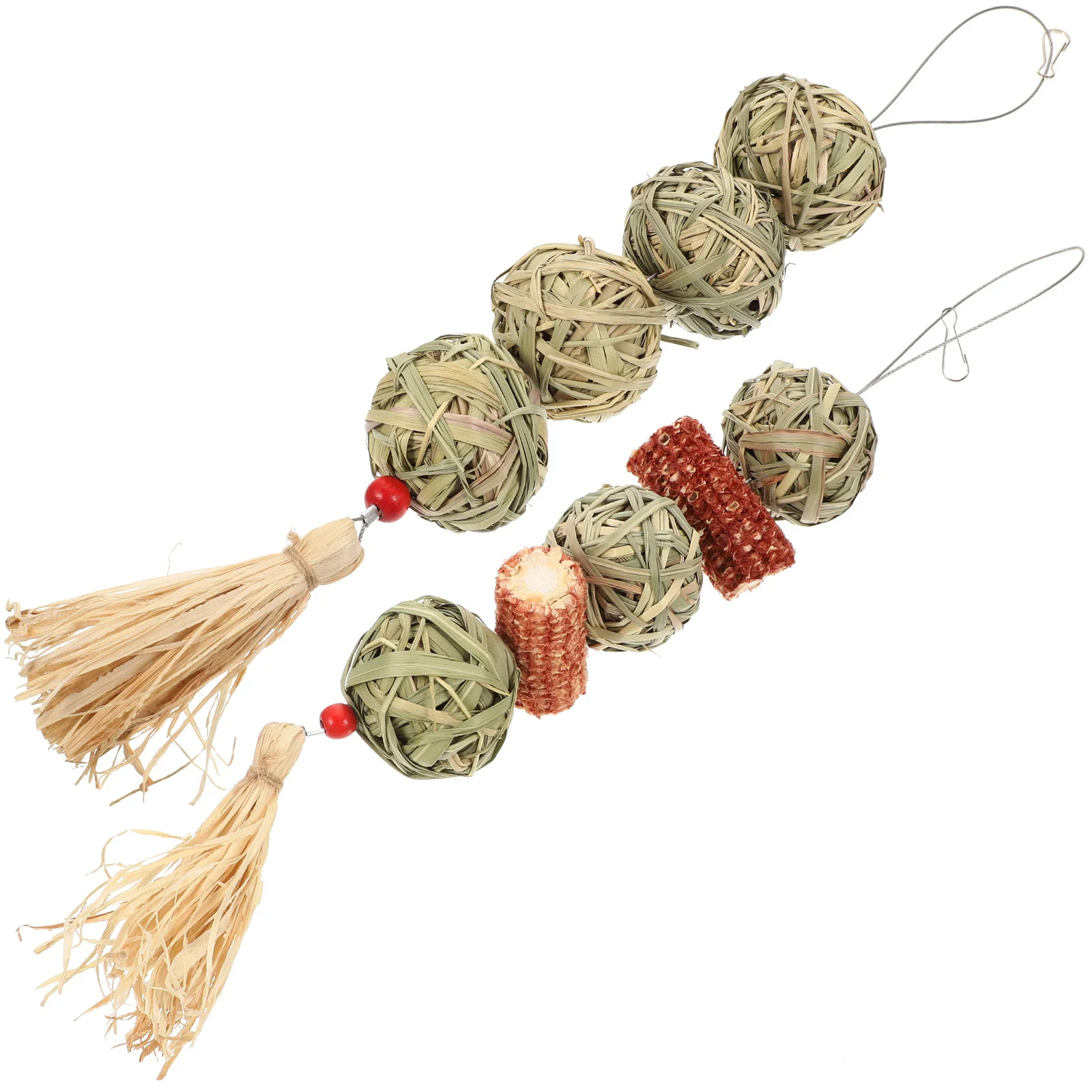 

2Pcs Hamster Chewing Balls Pet Teeth Grinding Supplies Small Animal Bunny Guinea Pig Accessories Toys for Rabbits