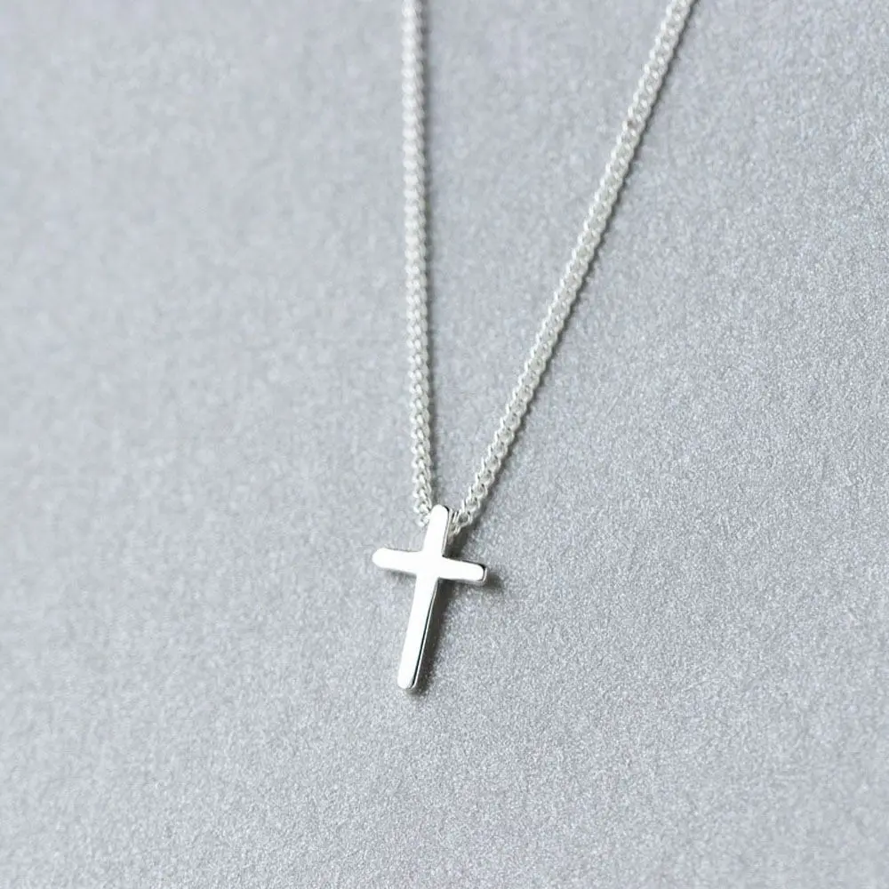 Accessories Korea Lady Simple Gift Women Cross Pendant Clavicle Chain Necklace Jewelry