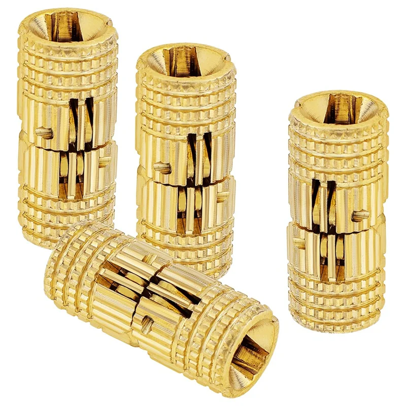 

8Pcs 10 Mm Brass Barrel Hinges,180 Degree Opening Angle Concealed Furniture Hinges For DIY Jewelry Box Hand Craft-AT36