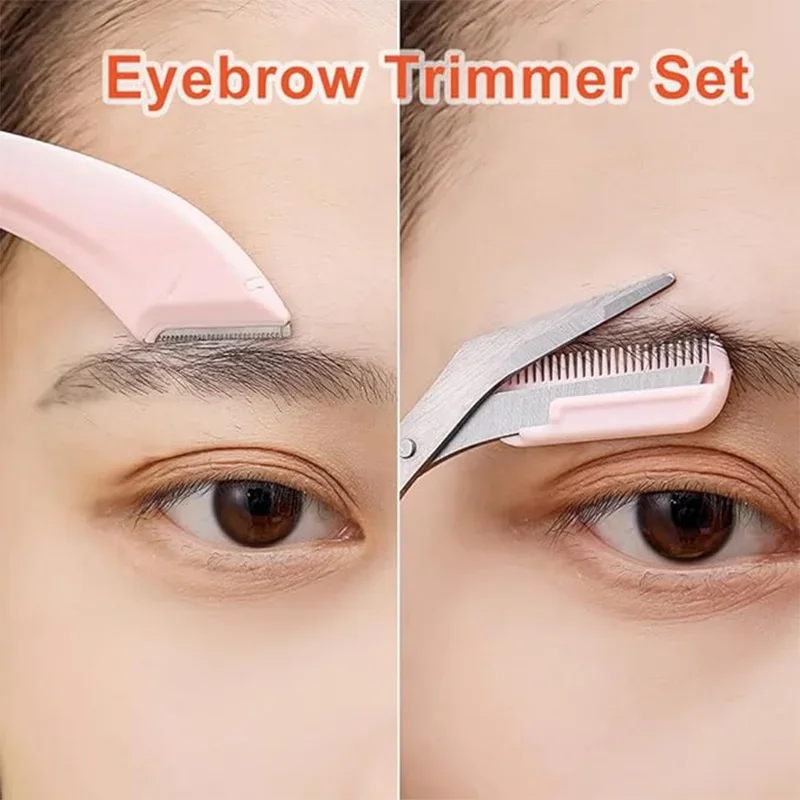 Eyebrow Trimmer Set, Perfect Grooming Kit for Beginners Daily Eyebrow Care 7
