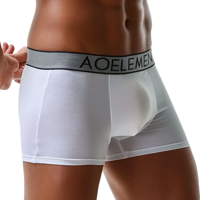 5-Pack of Bullet Separation Underwear for Men, Anti-Movement, Men's U-Convex Boxer Briefs, Scrotum Support Bag, Boxer Briefs, Mi