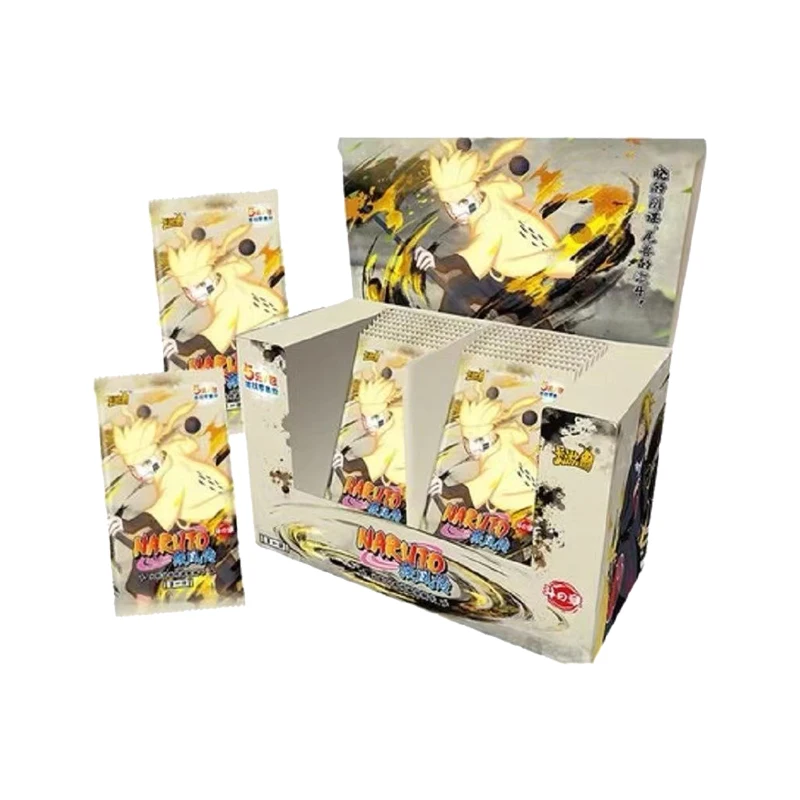 NEW Naruto Cards Booster Box TCG Collection Japanese Anim Kakashi Sasuke Table Games Children Toys Birthday Gift