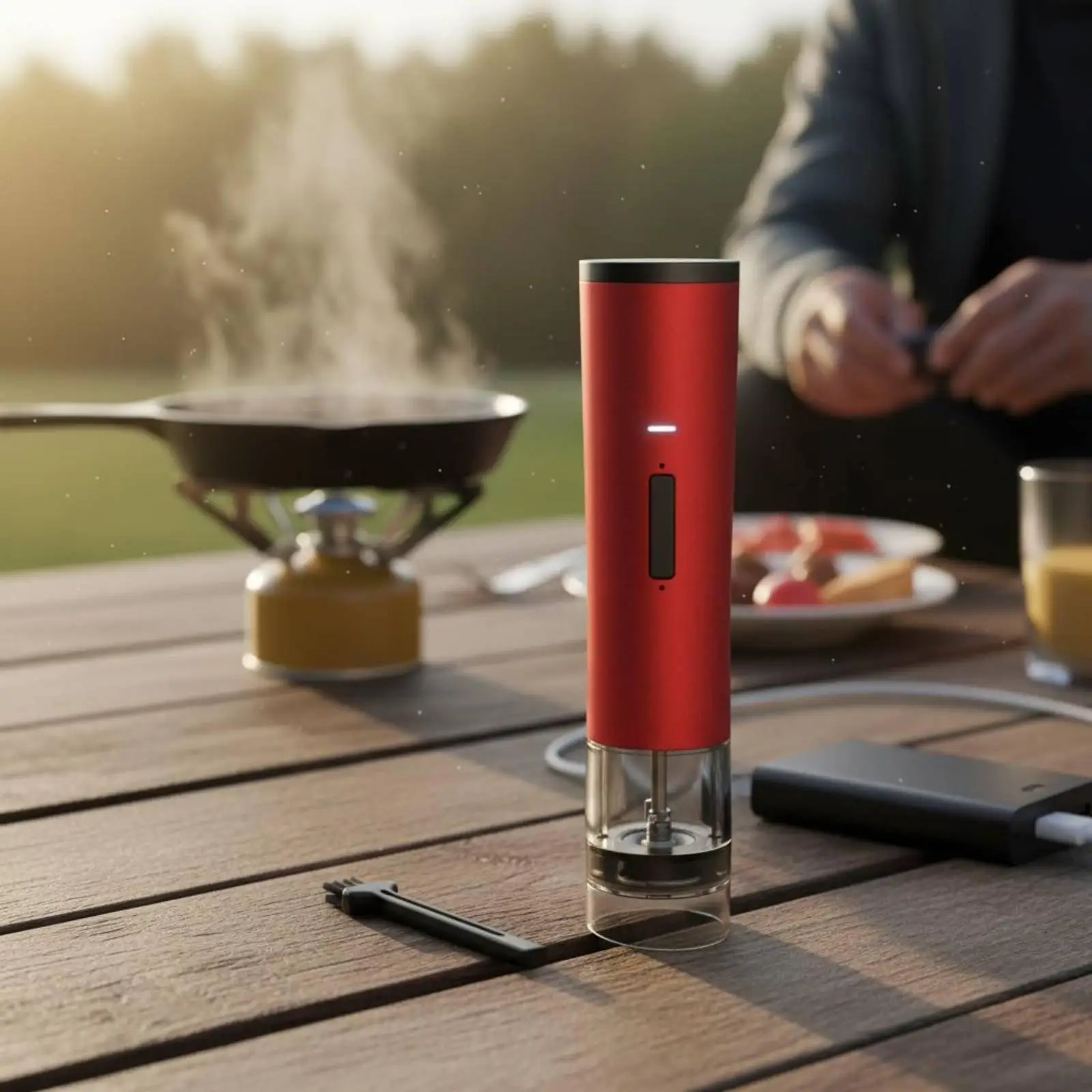 Electric Pepper Instant-Grind Tool Automatic Table Seasoning and Pepper Mill