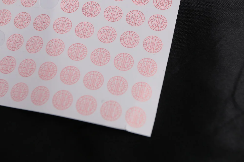 10mm round paper warranty fragile sticker with year month void if peel broken seal shipping stickers 1000pcs lot