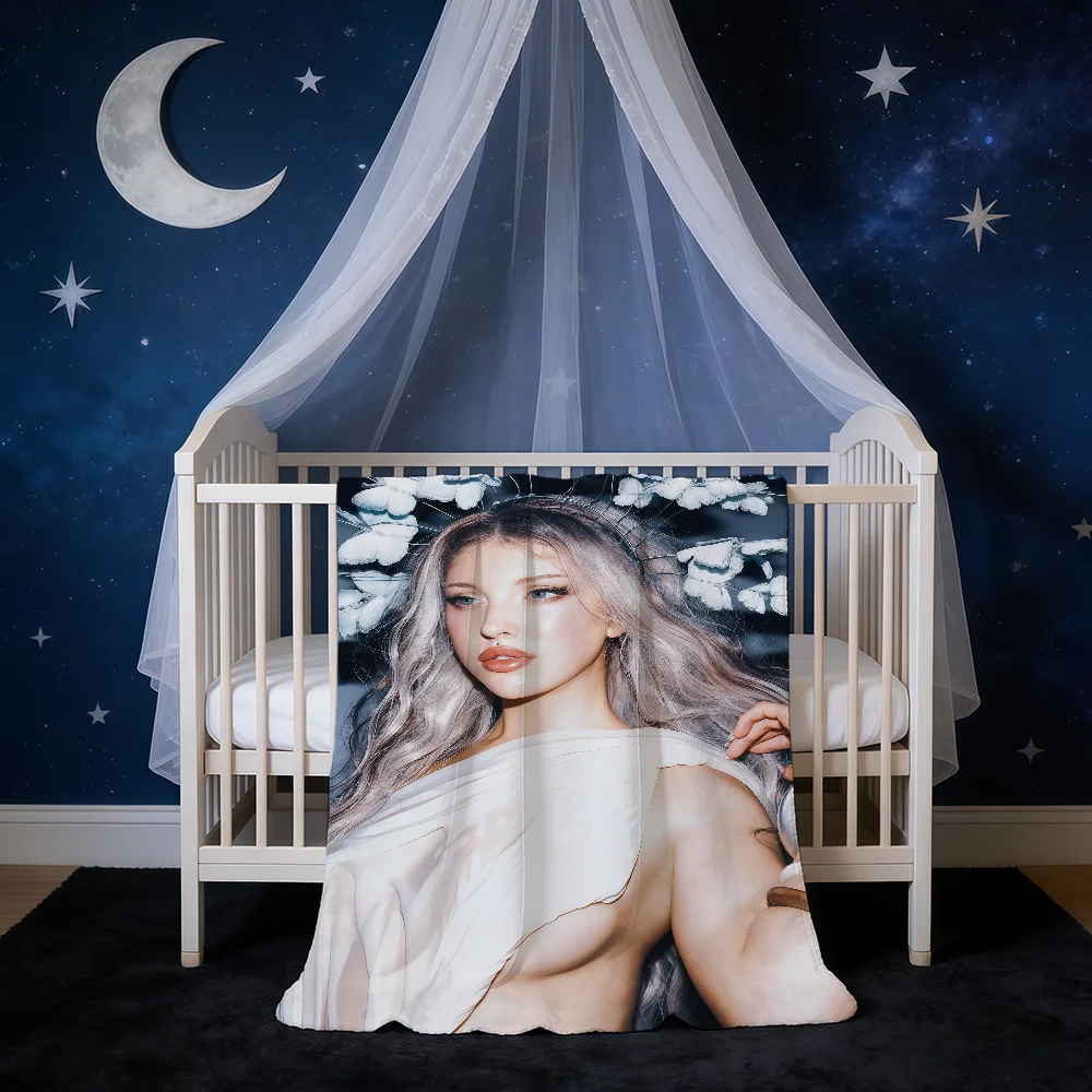 Blanket Super Warm L-Larissa Chronosick Comfortable Lambert Plush Throw Blanket Child Home Sofa Singer Bedroom Gift