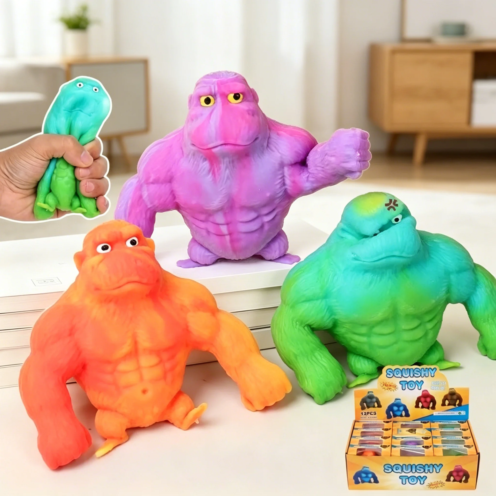 brinquedo-fidget-super-elastico-de-macaco-gorila-fofo-macio-e-apertavel-sensorial-para-alivio-do-estresse-portatil-e-anti-stress