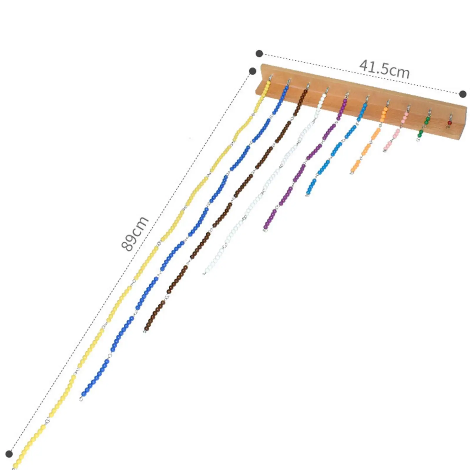 Edukacja przedszkolna zabawki z koralikami wieszak Montessori materiał matematyczny wczesne dzieciństwo edukacji pomoce nauczycielskie matematyki