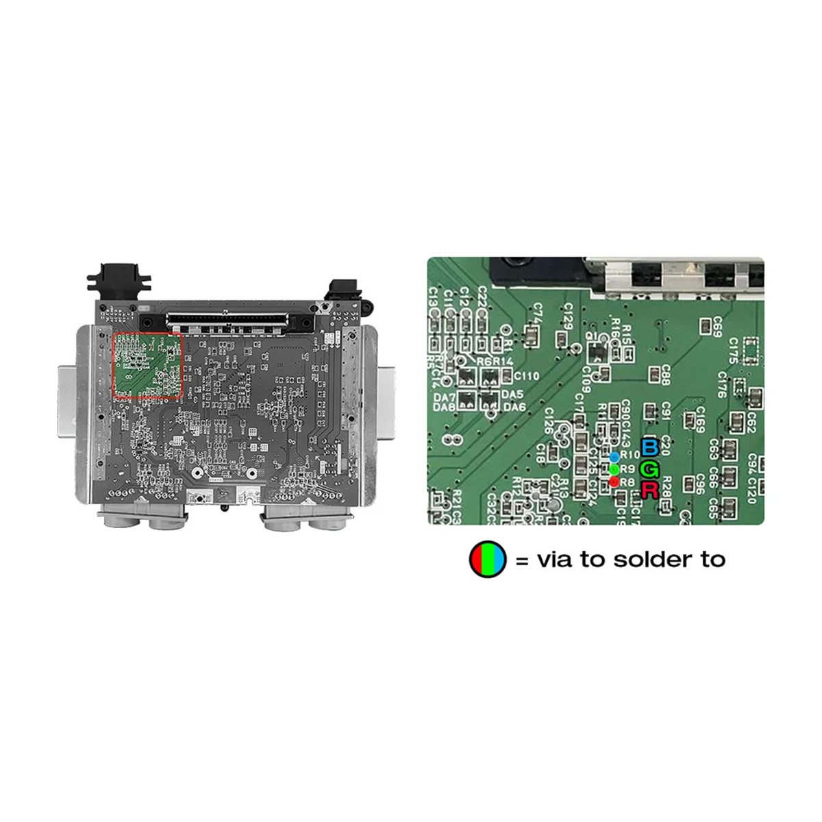 N64 rgb rgb rgb módulo de saída para n64 ntsc, saída rgb modificada